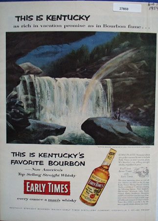 Early Times This Is Kentucky Ad 1954
