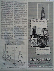 Haig and Haig And Big Ben Ad 1945