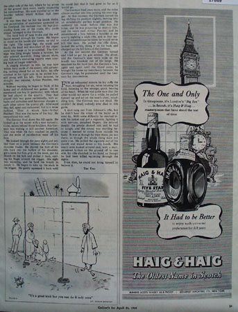 Haig and Haig And Big Ben Ad 1945