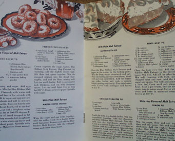 Tested Blue Ribbon Malt Extract Cookbook 1951