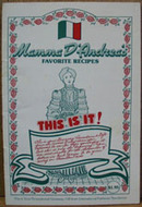 Mamma D Andreas Favorite Recipes Cookbook 1984