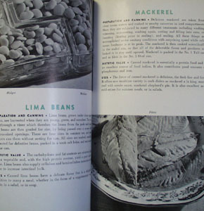 Canned Food Facts Educational Book 1940s to 1950s era