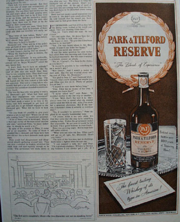 Park And Tilford Whiskey Finest Tasting Ad 1945