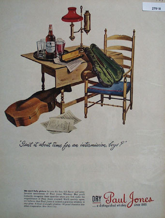 Paul Jones Time for Intermission Ad 1944