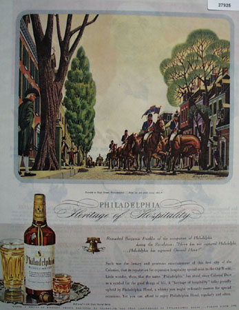 Philadelphia Whisky And Parade in High St Ad 1944