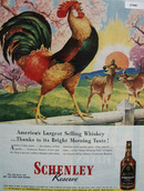 Schenley Whisky Americas Largest Ad 1945