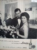 Schenlley Whisky People With Taste Ad 1959