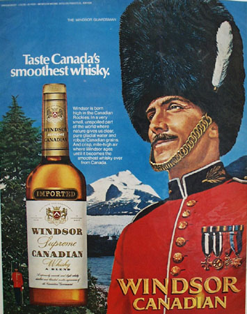 Windsor Canadian Whisky And Mountie Ad 1972