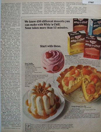 Whip And Chill 498 Different Desserts Ad 1965