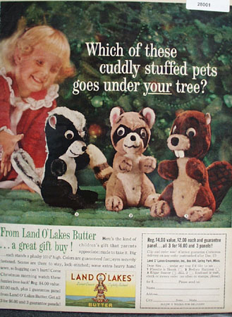 Land O Lakes Butter Christmas Ad 1961
