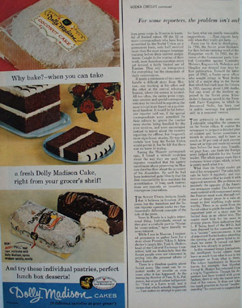 Dolly Madison Cakes Why Bake Ad 1959