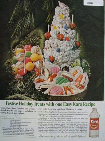 Karo Syrup Festive Holiday Treats Ad 1967