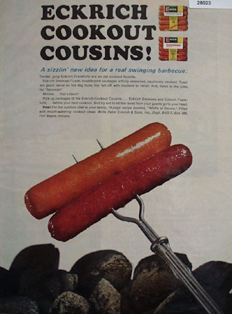 Eckrich Cookout Cousins Ad 1965
