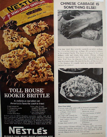 Nestles Toll House Kookie Brittle Ad 1967