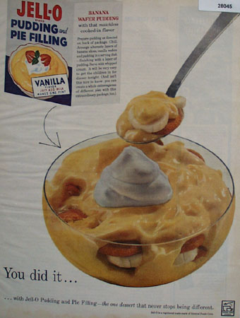 Jell O Pudding You Did It Ad 1960
