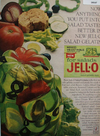 Jell O Salad Gelatin Exclusively For Salads Ad 1965