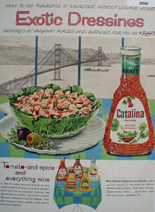 Kraft Catalina Exotic French Dressing Ad 1961