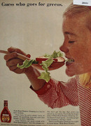 Wish Bone Salad Dressing Goes For Greens Ad 1964
