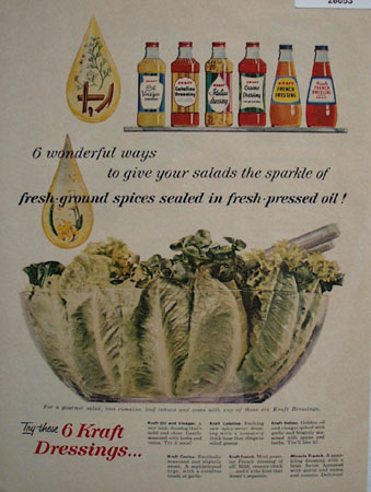 Kraft Dressings 6 Wonderful Ways Ad 1958