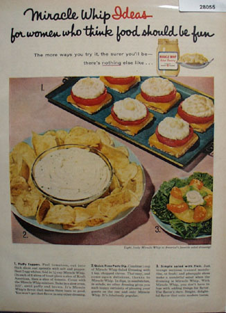 Miracle Whip Food Should Be Fun Ad 1958