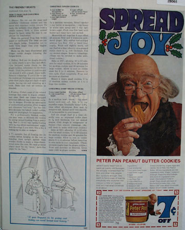 Peter Pan Peanut Butter Christmas Ad 1967