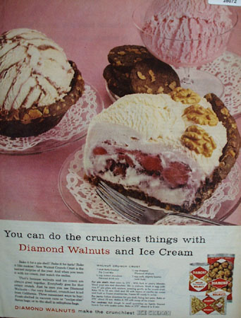 Diamond Walnuts Can Do Crunchiest Things Ad 1959