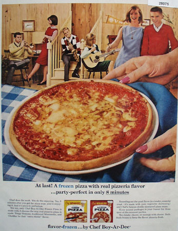 Chef Boy Ar Dee Pizza Party Perfect Ad 1964