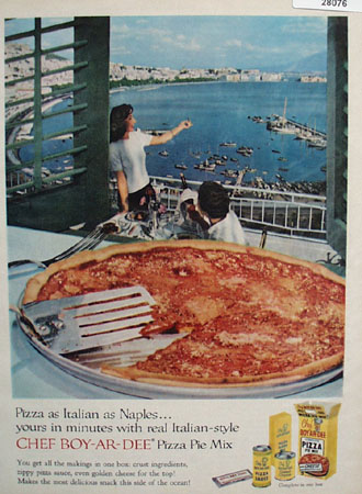 Chef Boy Ar Dee Pizza Pie Mix Italian As Naples Ad 1958