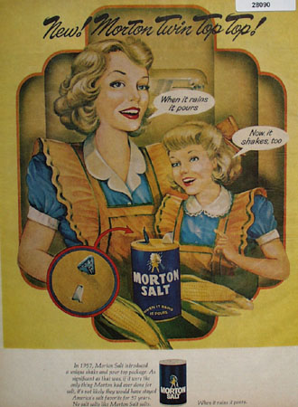 Morton Salt Twin Top Ad 1968