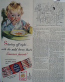 Swifts Premium Bacon Starting Off Right Ad 1944