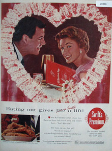 Swifts Premium Valentines Ad 1960