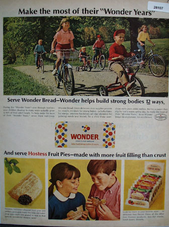 Wonder Bread Make Most Of Wonder Years Ad 1966