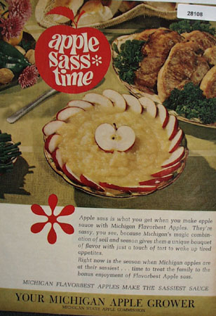 Michigan Apple Grower Apple Sass Time Ad 1964