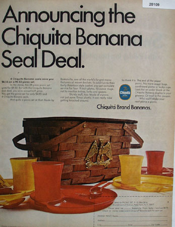 Chiquita Bananas Seal Deal Ad 1968