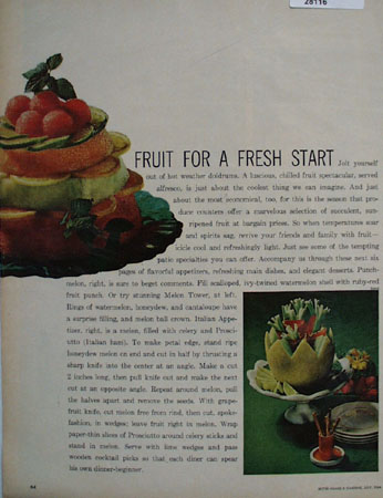 Fruit For Fresh Start Article And Pictures 1964
