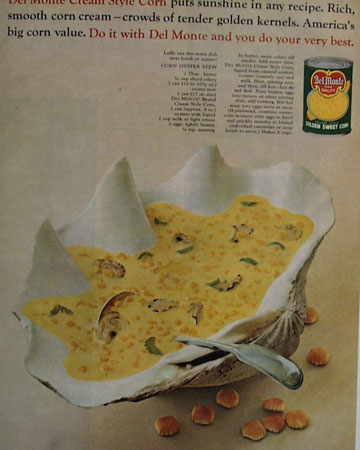 Del Monte Cream Corn Sunshine In Recipe Ad