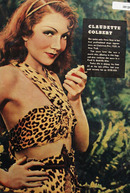 Claudette Colbert In Leopard Suit 1938