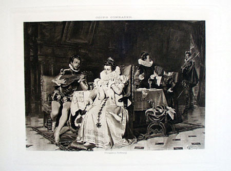 Georg Conrader Photogravure of Mary Stuart and Rizzio