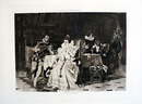 Georg Conrader Photogravure of Mary Stuart and Rizzio