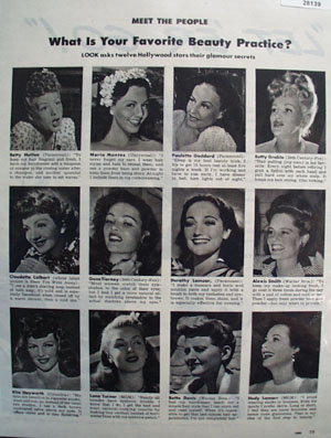 Betty Grable Rita Hayworth Hedy Lamarr 1944
