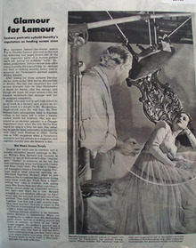 Dorothy Lamour And Glamour Article and Pictures 1945