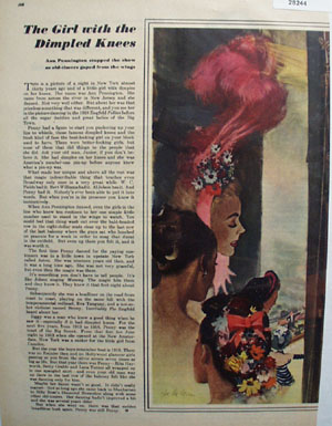 Girl With Dimpled Knees Article and Picture 1947