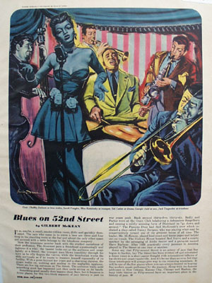 Blues on 52nd Street Picture Chubby Jackson 1948