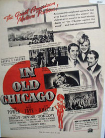 In Old Chicago Movie Preview Ad 1938
