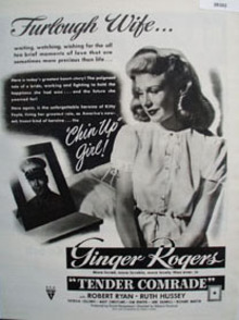 Tender Comrade Movie Preview Ad 1943