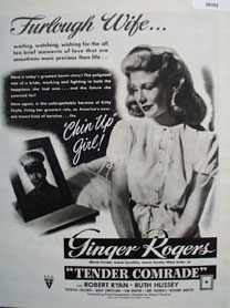 Tender Comrade Movie Preview Ad 1943