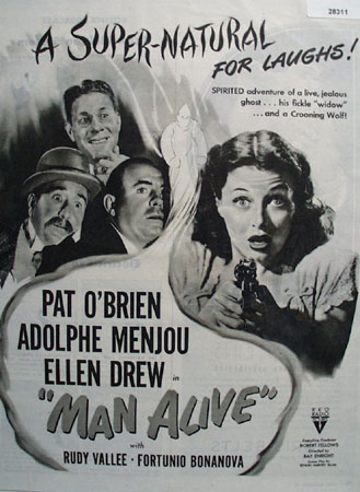 Man Alive Movie Preview Ad 1945