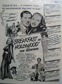 Breakfast In Hollywood Movie Preview Ad 1946