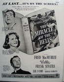 The Miracle Of The Bells Movie Preview Ad 1948