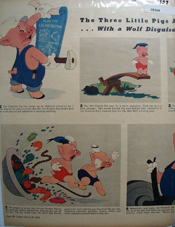 Three Little Pigs Movie Preview Ad 1939